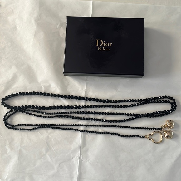 Dior Parfums long beaded wrap necklace/belt - Picture 2 of 8